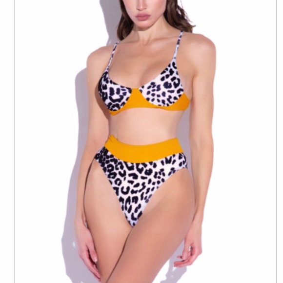 Other - Orange and animal print bikini
